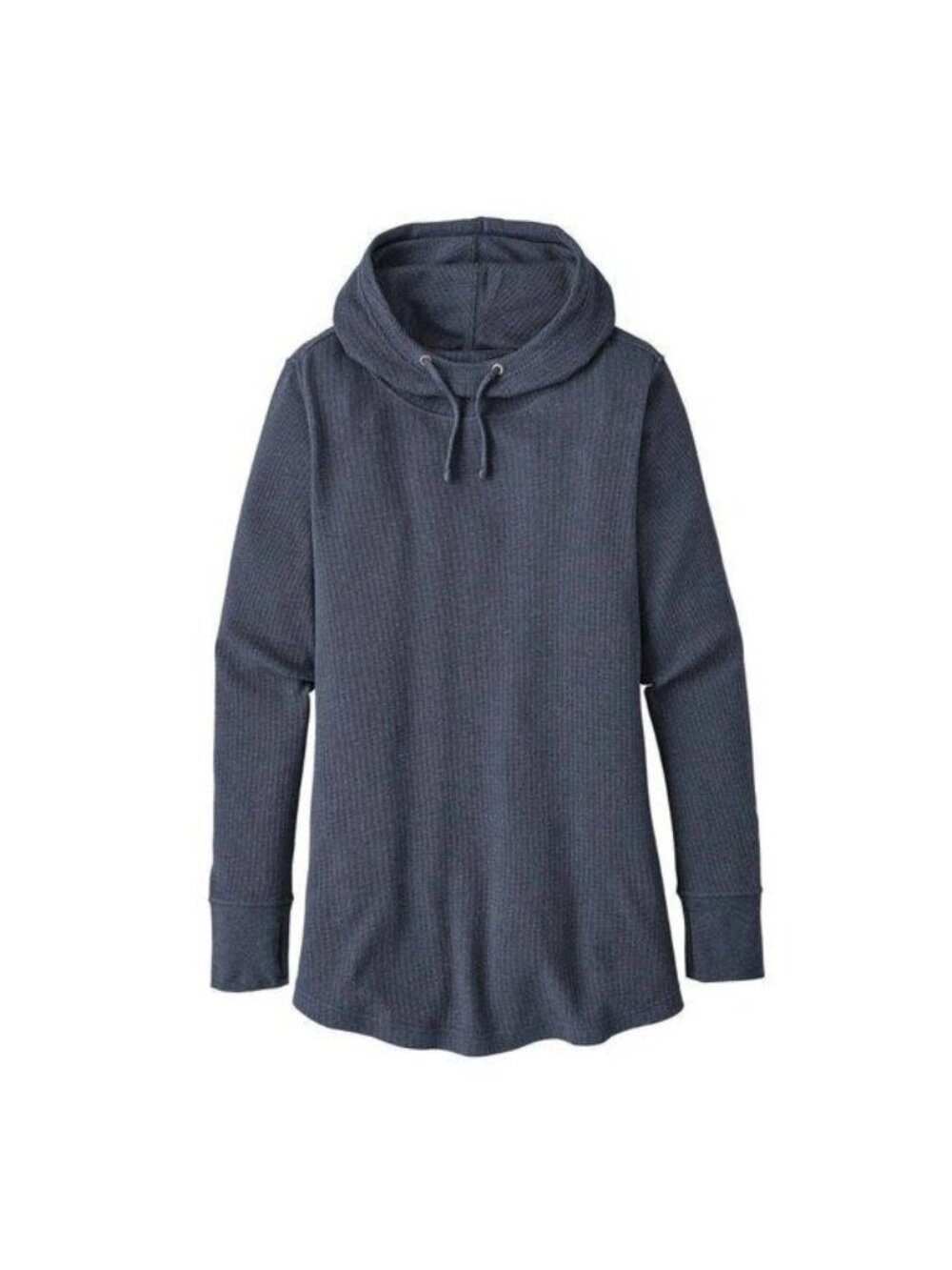 Patagonia W's Hooded Waffle Tunic Smolder Blue